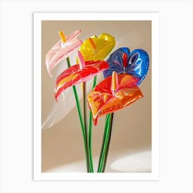 Dreamy Inflatable Flowers Flamingo Flower 3 Art Print