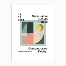 Speculative Design Archive Abstract Poster 25 Art Print