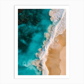 Aerial View Of A Beach 18 Art Print