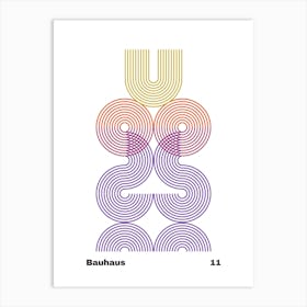 Geometric Bauhaus Poster 11 Art Print