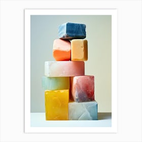 Colorful Soap, Stones Art 1 Art Print