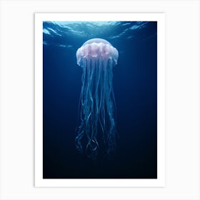 Comb Jellyfish Ocean Realistic 2 Art Print