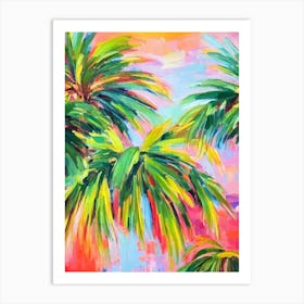 Palm 2 Impressionist Painting Plant Art Print