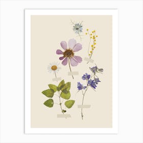 Spring Wildflowers Poster Art Print Art Print