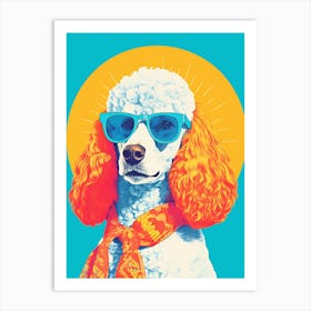 Poodle In Sunglasses 3 Art Print