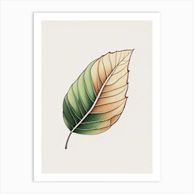 Ash Leaf Warm Tones 4 Art Print