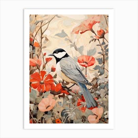 Carolina Chickadee 1 Detailed Bird Painting Art Print
