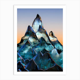 Acrylic Mountain Art (2) (1) Art Print