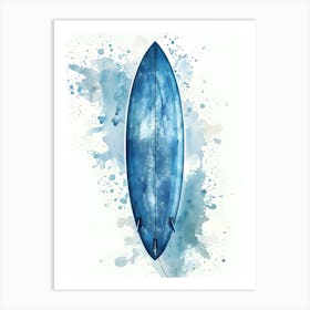 Watercolor Surfboard 1 Art Print