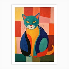 Color Cat Art Print