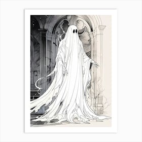 Ghost In The Hall Art Print