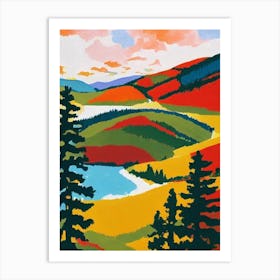 Durmitor National Park 1 Montenegro Abstract Colourful Art Print