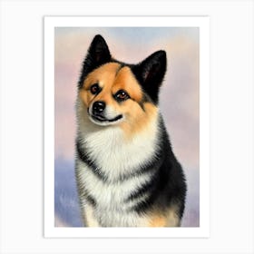 Schipperke 2 Watercolour Dog Art Print