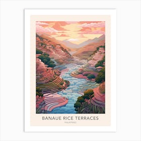 Banaue Rice Terraces Philippines 2 Travel Poster Art Print