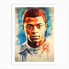 Mbappe (3) Art Print