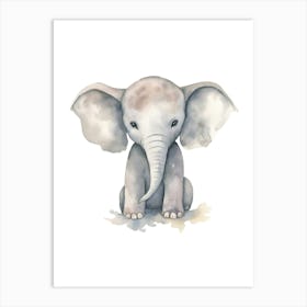 Baby Elephant Art Print