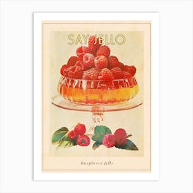 Raspberry Jelly Retro Collage 2 Poster Art Print