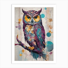 Owl Painting Art Print