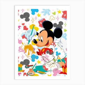 Mickey Mouse Painting Art Print