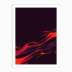 Abstract Flames 1 Art Print