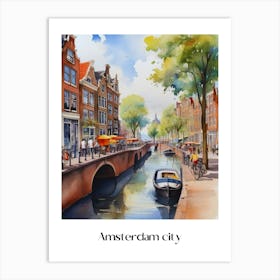 Summer in Amsterdam. 1 Art Print