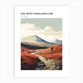 The West Highland Line Scotland 13 Hiking Trail Landscape Poster Art Print