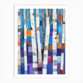 Colorful Trees In The Forest 7 Art Print