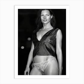 Model Kate Moss Shows An Ellus Blouse 04 J Art Print