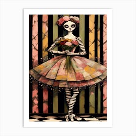 Day Of The Dead Doll 3 Art Print