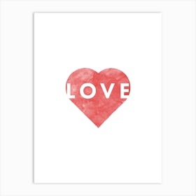 Valentines Day Love Heart  Art Print