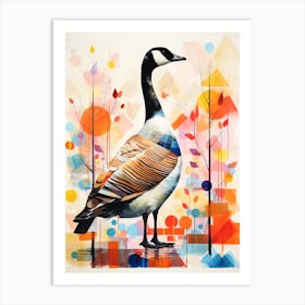 Bird Painting Collage Canada Goose 1 Art Print