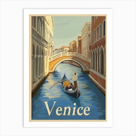 Aihrgdesign A Mid Century Modern Travel Poster For Venice Sho 9a6a3e9c E5a6 4773 9130 092e658a93ac 3 Art Print