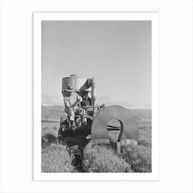 Salinas, California, Intercontinental Rubber Producers, Gathering Guayule Seed By Means Of A Vacuum By Russell Art Print