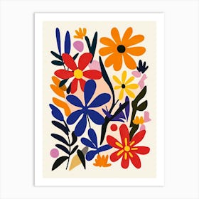 Flowers In The Garden 1 Art Print