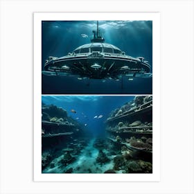 USO: A Very Very Strange Sea-Reimagined 59 Art Print