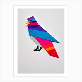 Snowy Owl Origami Bird Art Print