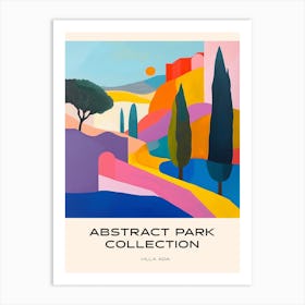 Abstract Park Collection Poster Villa Ada Rome 1 Art Print