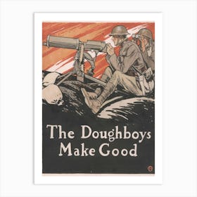 The Doughboys Make Good (1918), Edward Penfield Art Print