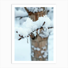 Winter landscape Art Print