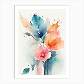 Watercolor Flowers 22 Art Print