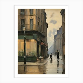 Paris Street Scene Art Print