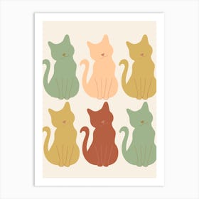 Kitty Cats Art Print