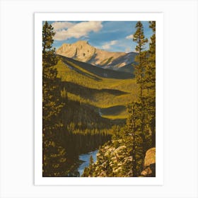 Rocky Mountain National Park 2 United States Of America Vintage Poster Art Print
