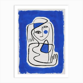 'The Woman In Blue' Art Print