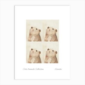 Cute Animals Collection Hamster 2 Art Print