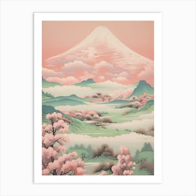 Mount Fuji In Fuji Hakone Izu National Park, Japanese Landscape 1 Art Print