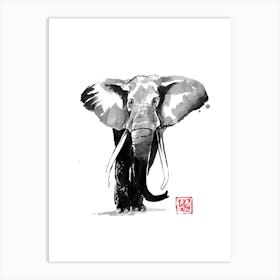 Walking Elephant 2 Art Print