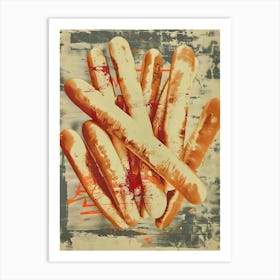 Mozzarella Sticks: Fast Food Art Art Print