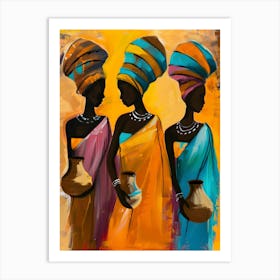 Three African Women Art Print