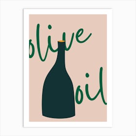 Olive Oil Modern Mediterranean Kitchen Art Print